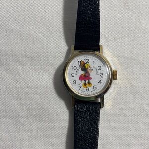 Vintage Disney Minnie Mouse Watch by Bradley, Swiss Made, Works Good